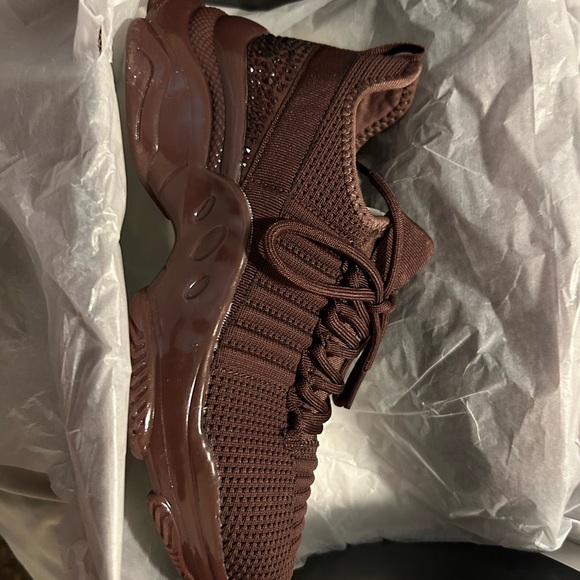 New torrid burgundy/brown chunky athletic sneakers size 6.5 - Picture 7 of 11